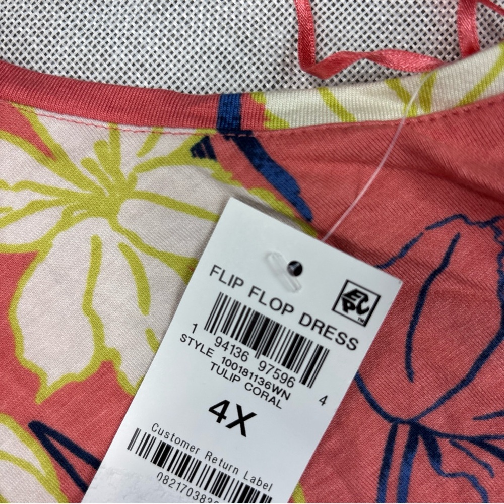Style & Co Plus Size Printed Flip-Flop Dress Size 4X - Picture 5 of 12